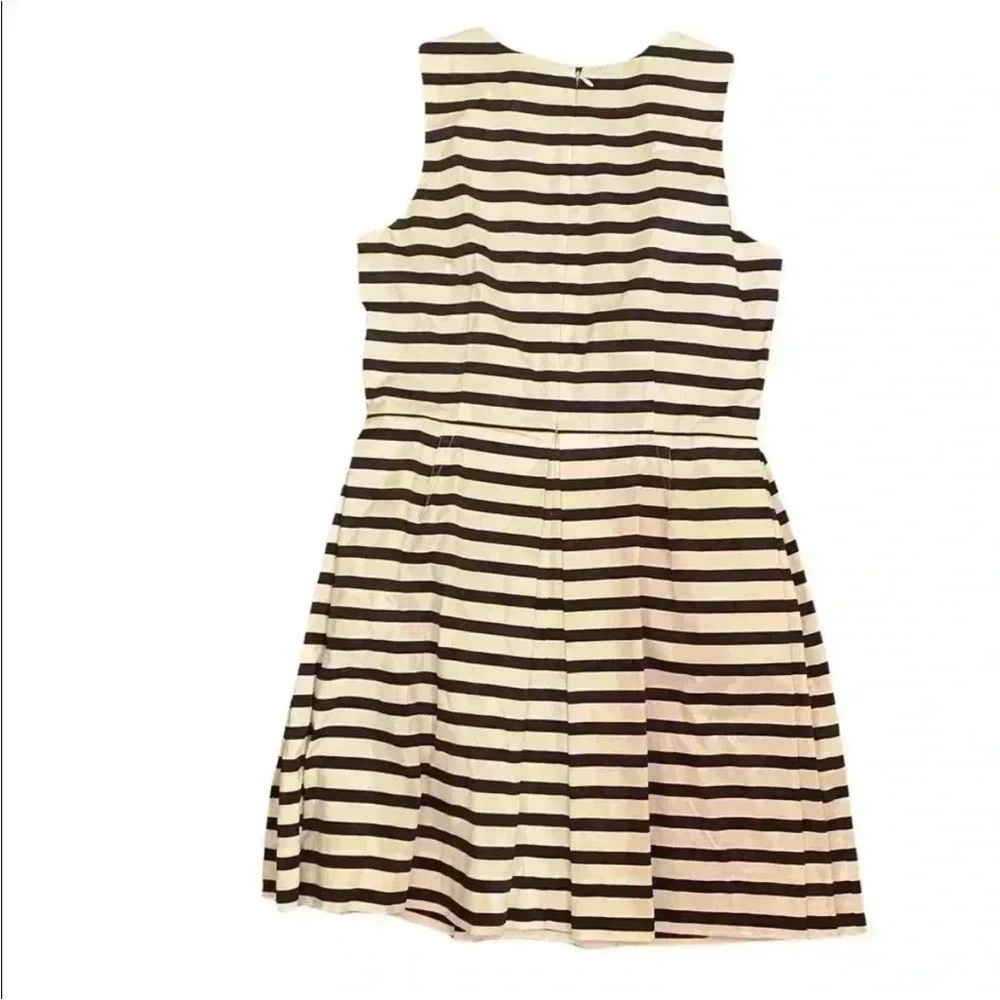 GAP Sateen Fit and Flare size 8 Black and white striped dress New With Tags - Picture 3 of 7